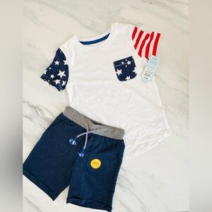 Cat & Jack White and Gray Short Sleeve Tees Casual Comfort